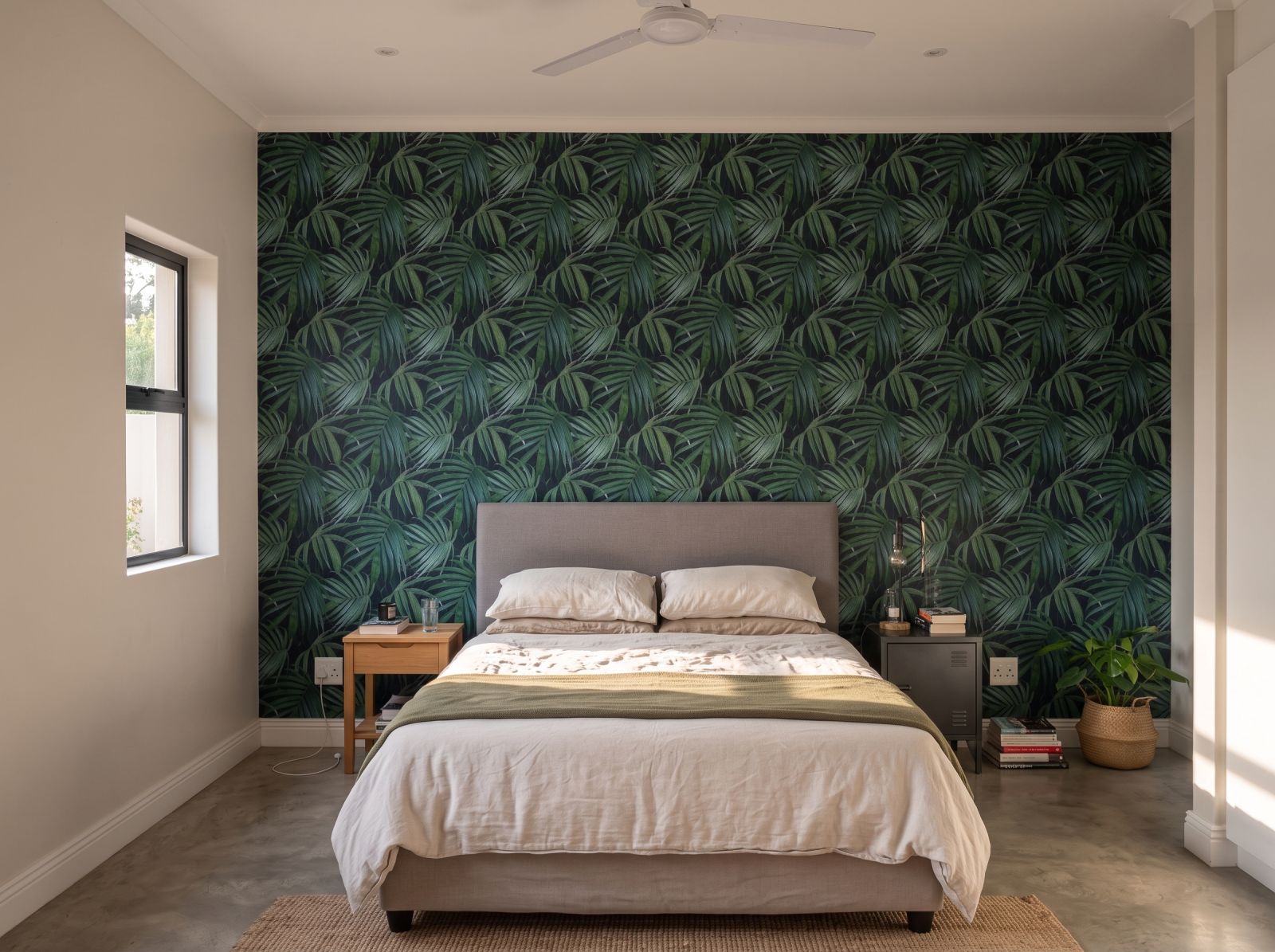 Shadow Jungle Wallpaper 3 Wallpaper and Wall Murals South Africa Shadow Jungle Wallpaper shown in a bedroom