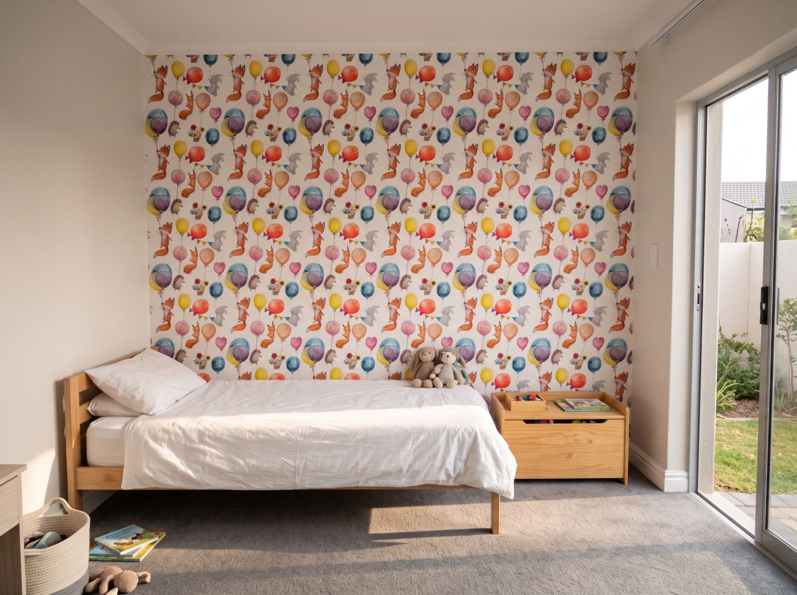Up Up and Away Wallpaper 3 Wallpaper and Wall Murals South Africa Up Up and Away Wallpaper shown in a bedroom