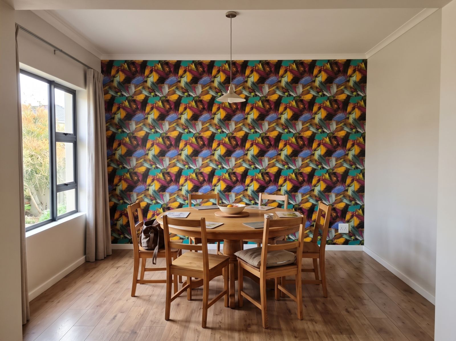 Enloquecido Wallpaper 3 Wallpaper and Wall Murals South Africa Enloquecido Wallpaper shown in a dining room