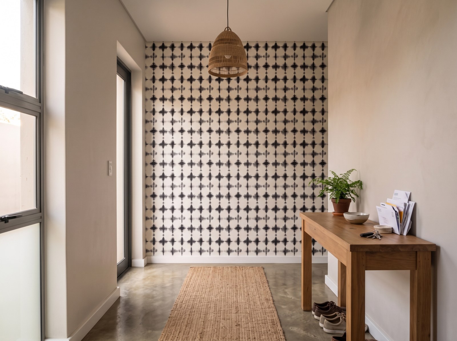 Ucci Ink Wallpaper 3 Wallpaper and Wall Murals South Africa Ucci Ink Wallpaper shown in a hallway