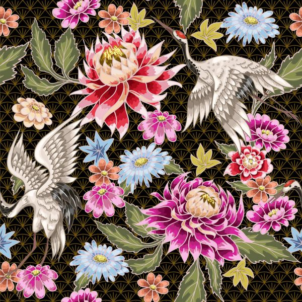 Stork Blossoms Wallpaper