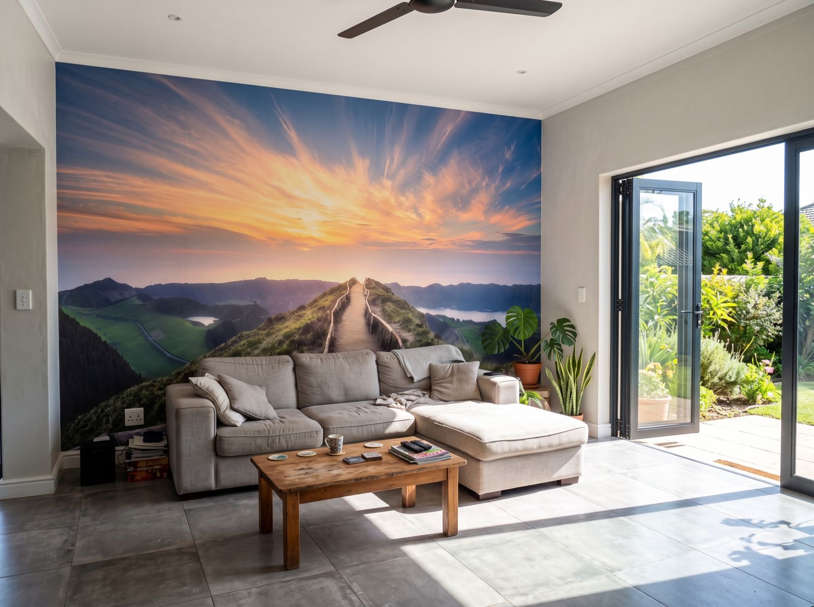 Mural Walk with Me 1 Wallpaper and Wall Murals South Africa Mural Walk with Me shown in a living room