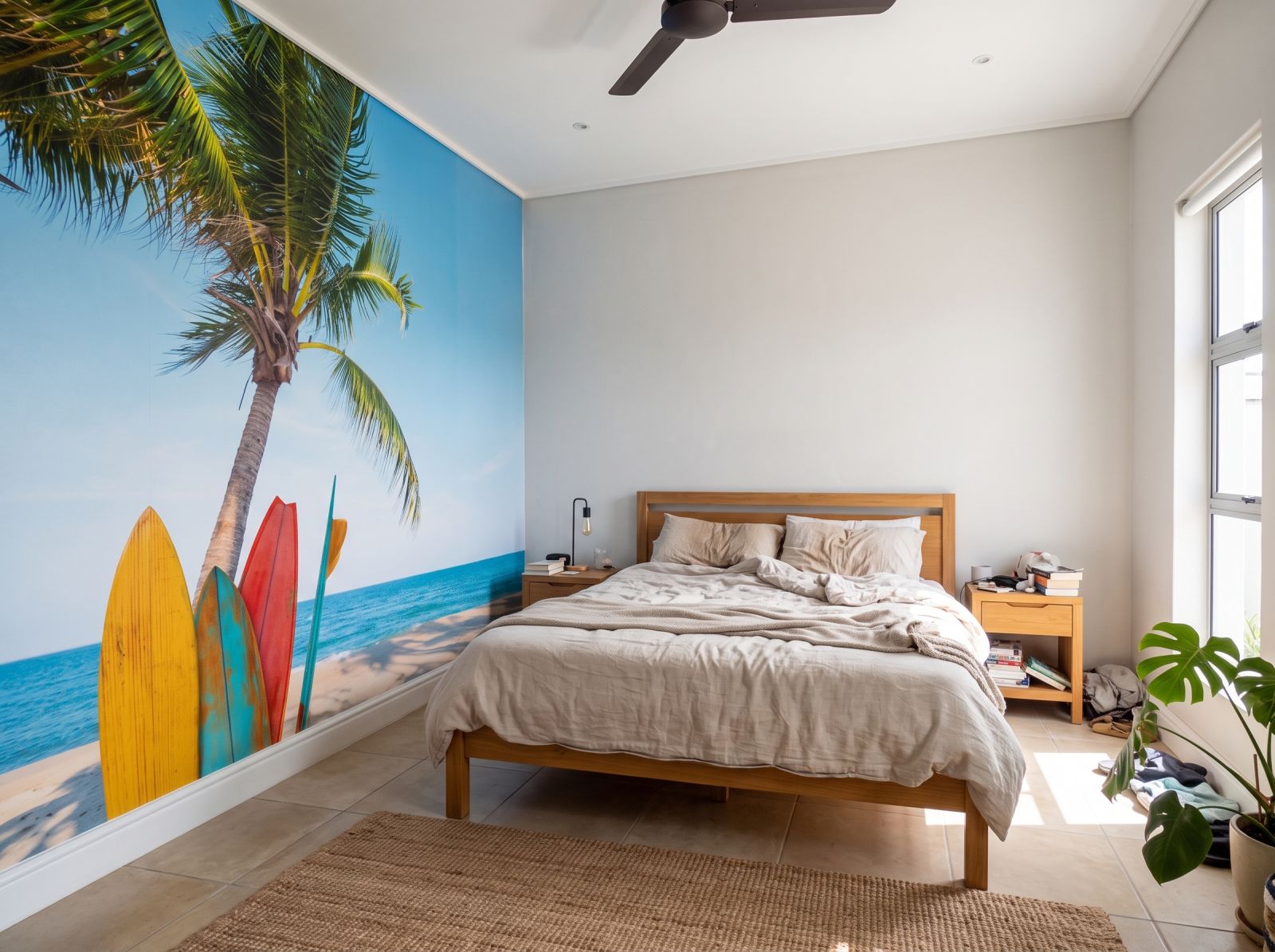 Mural Surf Island 3 Wallpaper and Wall Murals South Africa Mural Surf Island shown in a bedroom