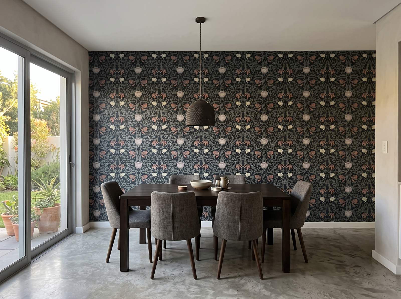 Royal Regalia Dark Wallpaper 1 Wallpaper and Wall Murals South Africa Royal Regalia Dark Wallpaper shown in a dining room