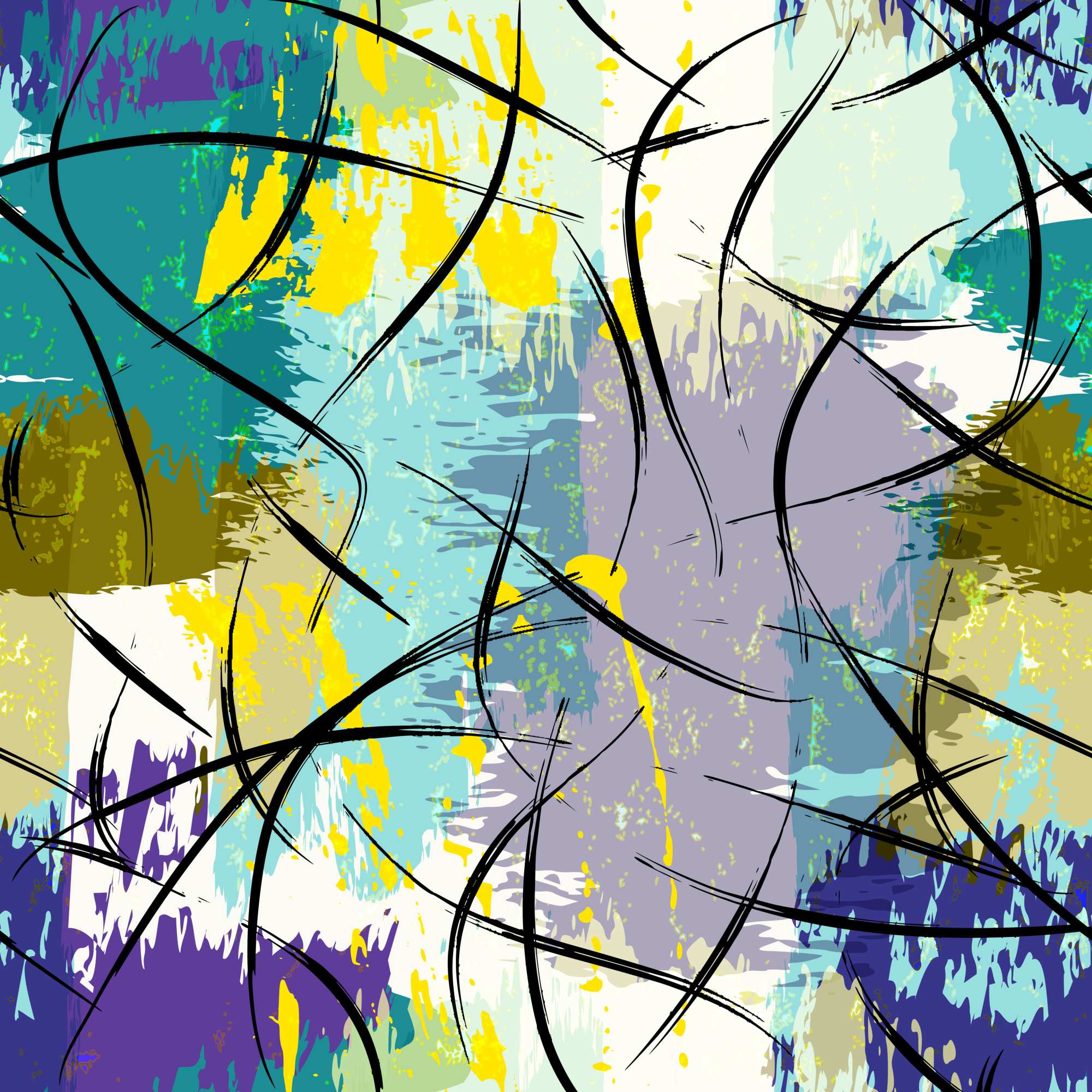 Echo 25 Wallpaper 2 Wallpaper and Wall Murals South Africa Echo 25 Wallpaper, abstract brushstroke pattern in teal, purple and yellow wallpaper - WallpaperOnline