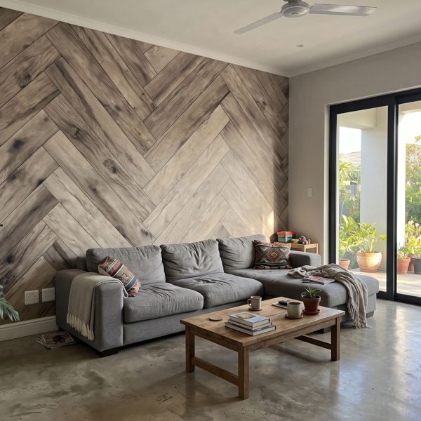 Mural Sorrel Herringbone
