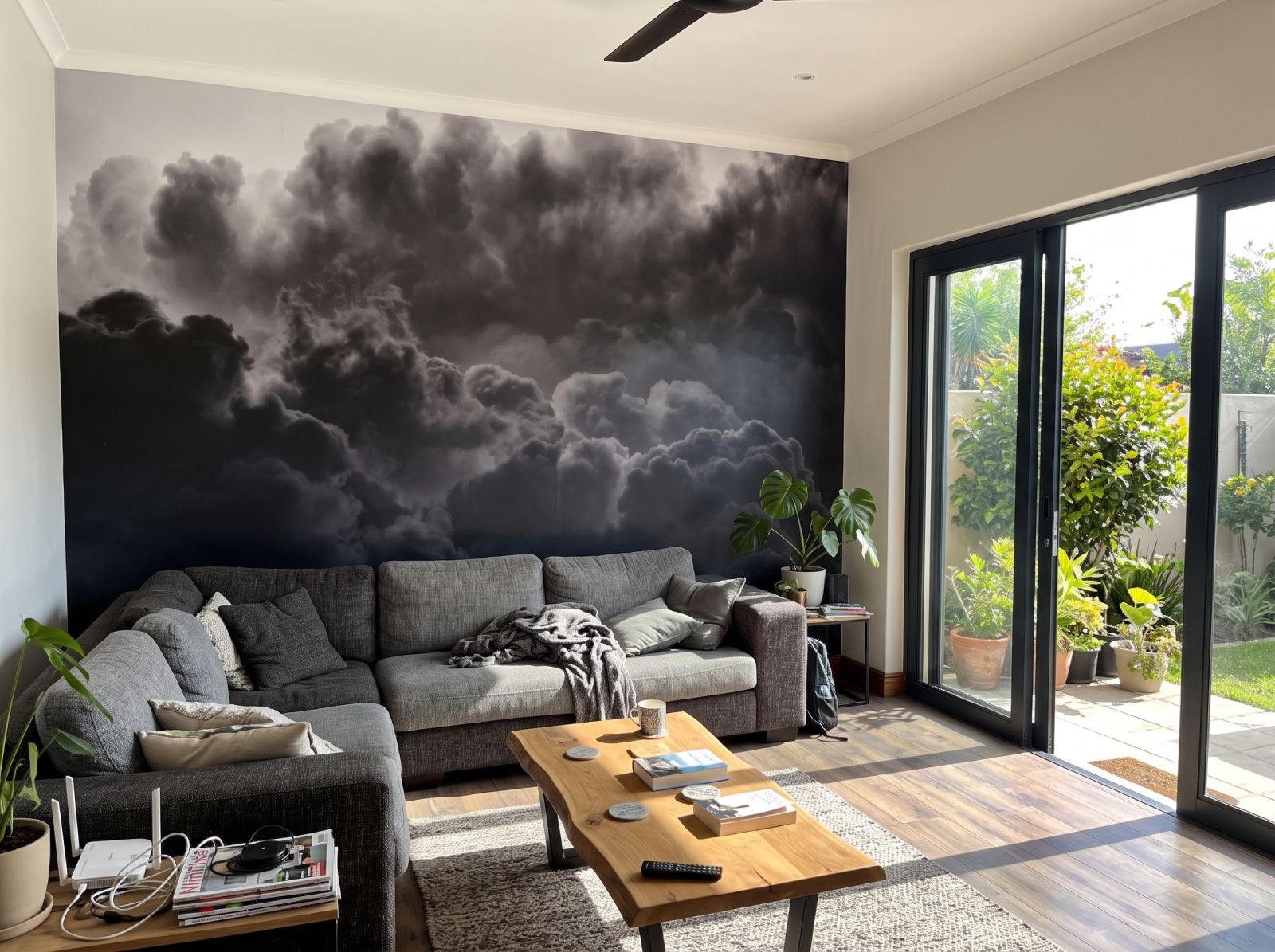 Mural Prose 1 Wallpaper and Wall Murals South Africa Mural Prose shown in a living room