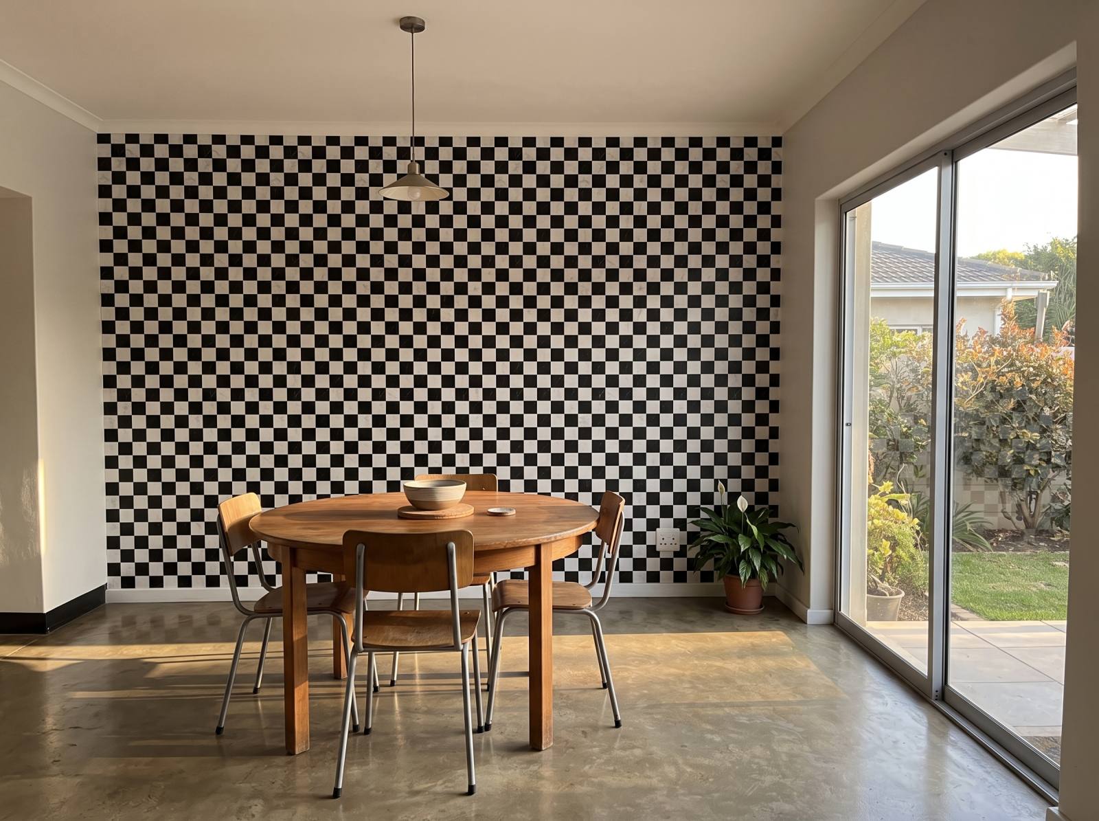 Decima Wallpaper 3 Wallpaper and Wall Murals South Africa Decima Wallpaper shown in a dining room