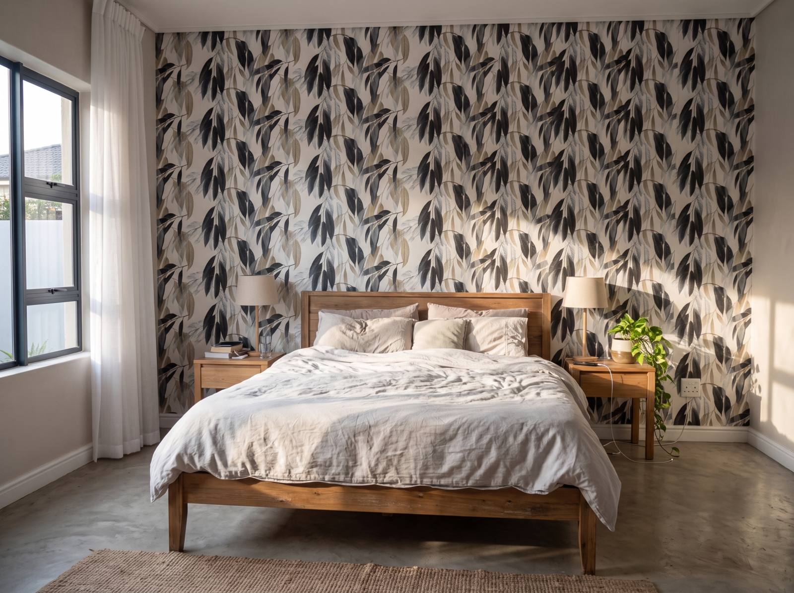 Melrose Designer Wallpaper 3 Wallpaper and Wall Murals South Africa Melrose Designer Wallpaper shown in a bedroom