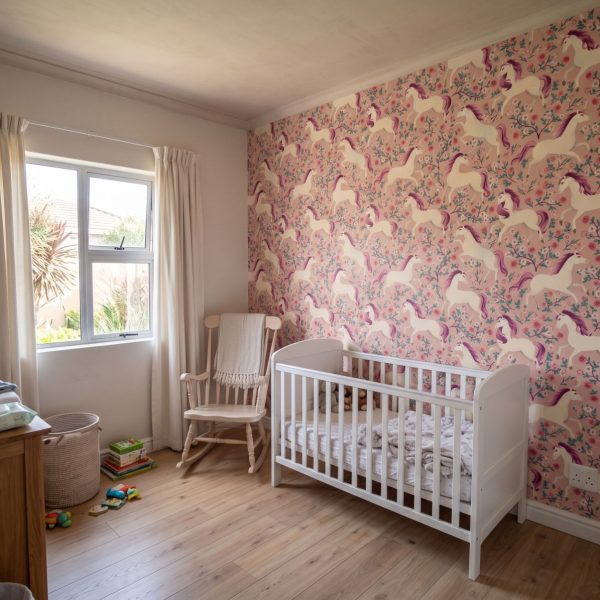 Unicorn Rose in Pink Wallpaper