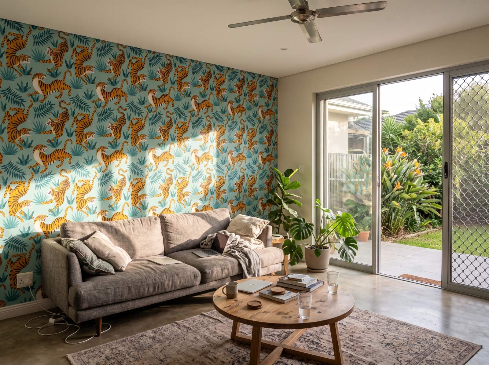 Flagrant Wallpaper 1 Wallpaper and Wall Murals South Africa Flagrant Wallpaper shown in a living room