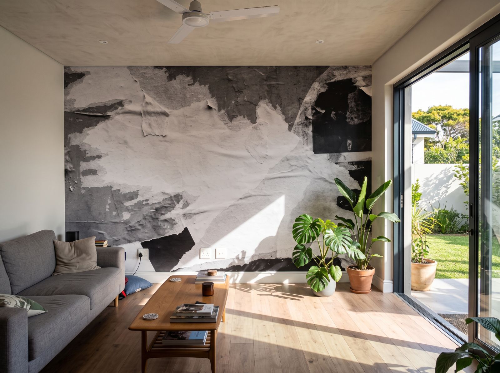 Mural Torn with Time 1 Wallpaper and Wall Murals South Africa Mural Torn with Time shown in a living room