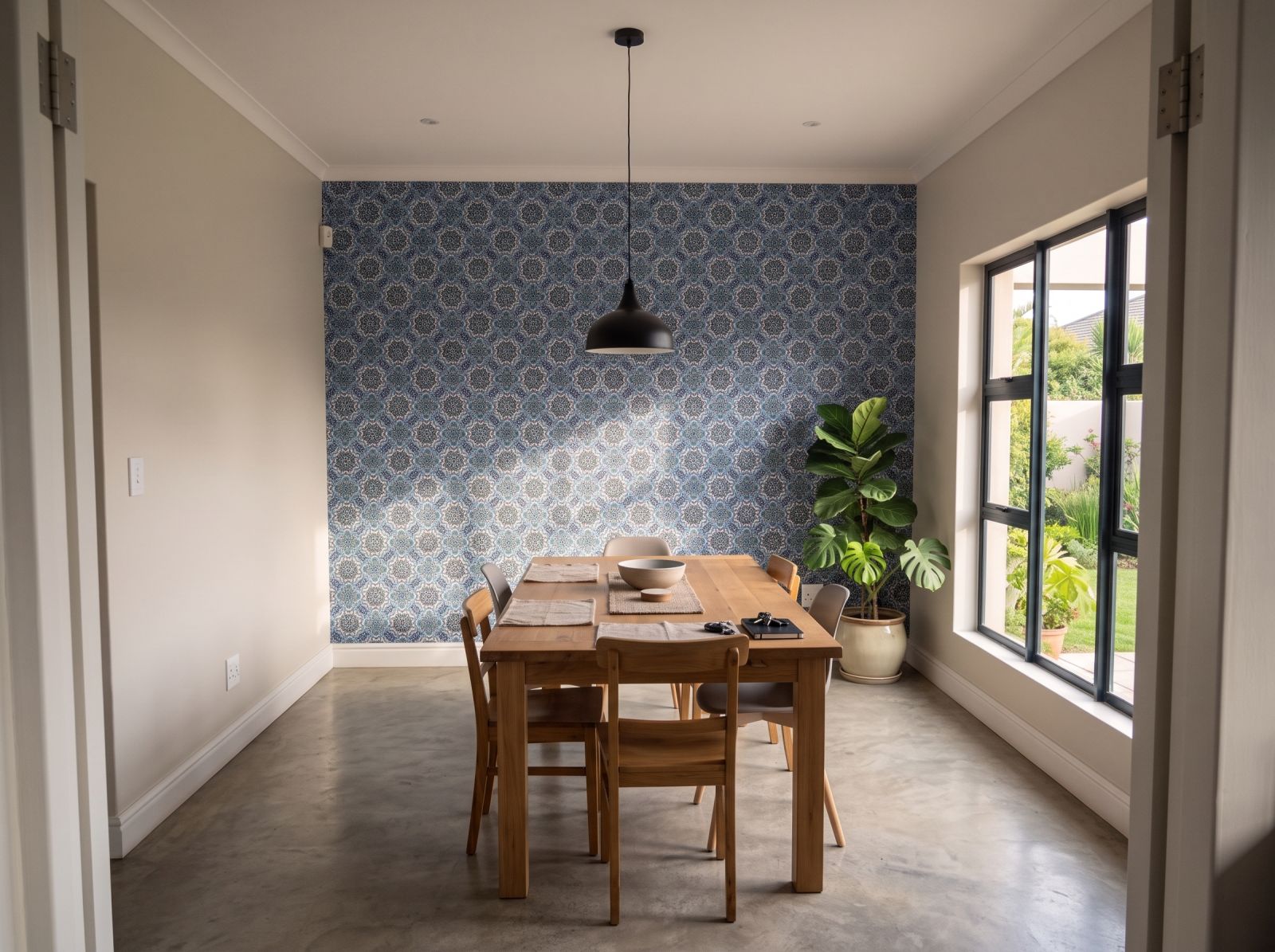 Dilettante Wallpaper 3 Wallpaper and Wall Murals South Africa Dilettante Wallpaper shown in a dining room
