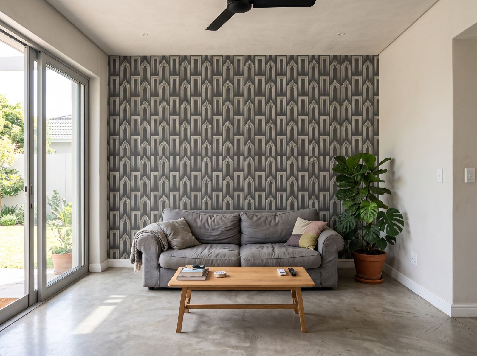 Cities Wallpaper 1 Wallpaper and Wall Murals South Africa Cities Wallpaper shown in a living room