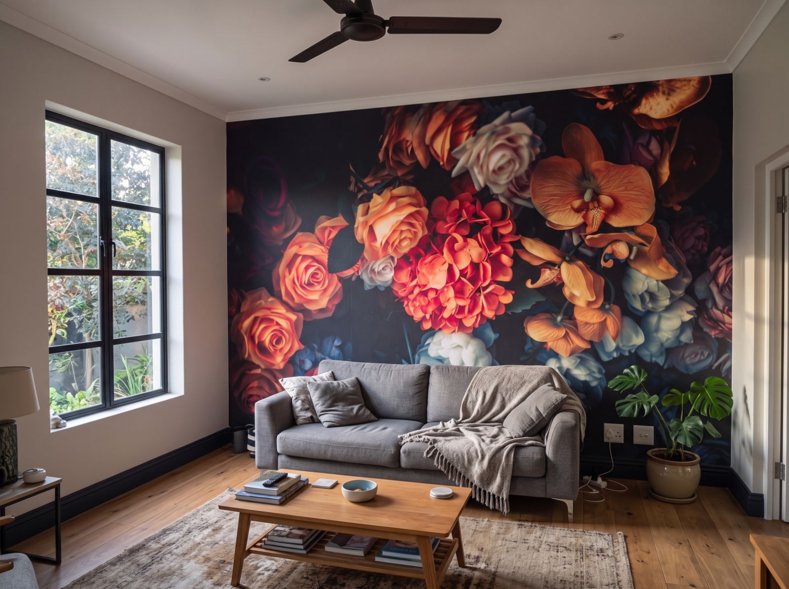 Mural Domonique 3 Wallpaper and Wall Murals South Africa Mural Domonique shown in a living room