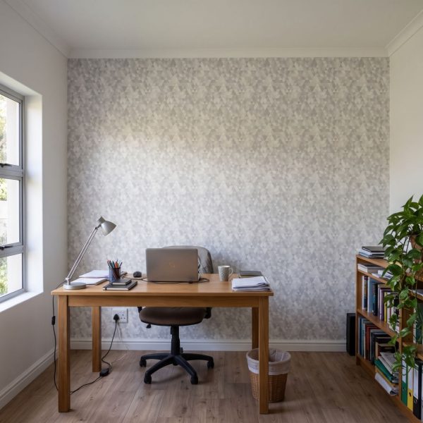 Magnus Wallpaper shown in a home office