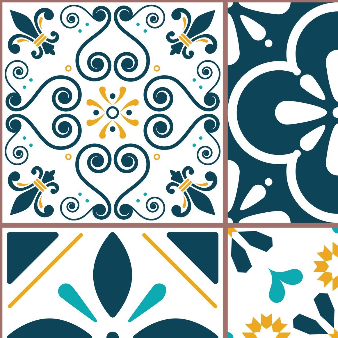 Mito Tile Wallpaper 4 Wallpaper and Wall Murals South Africa Mito Tile Wallpaper close-up showing texture and colour
