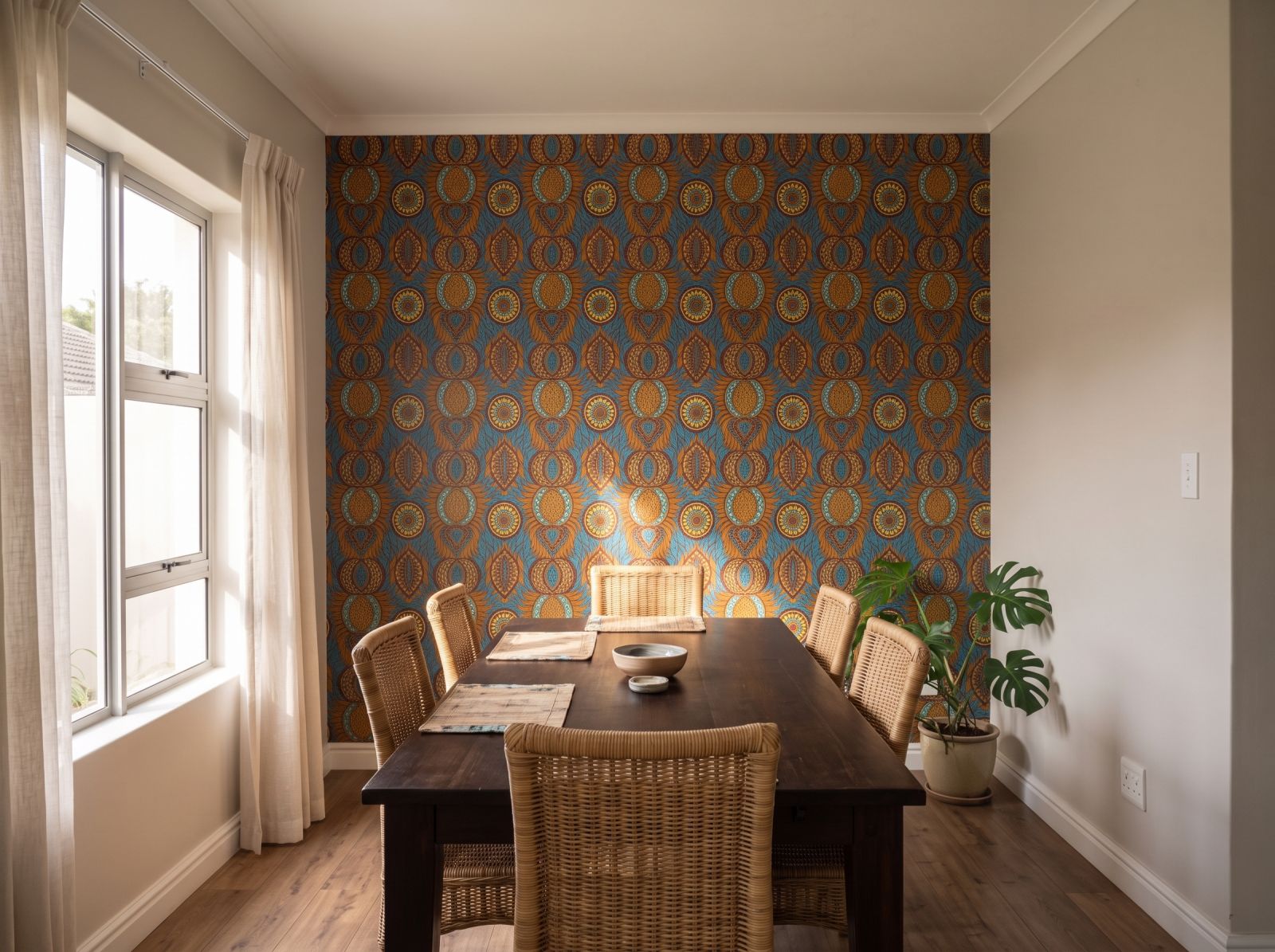 Logos Wallpaper 3 Wallpaper and Wall Murals South Africa Logos Wallpaper shown in a dining room