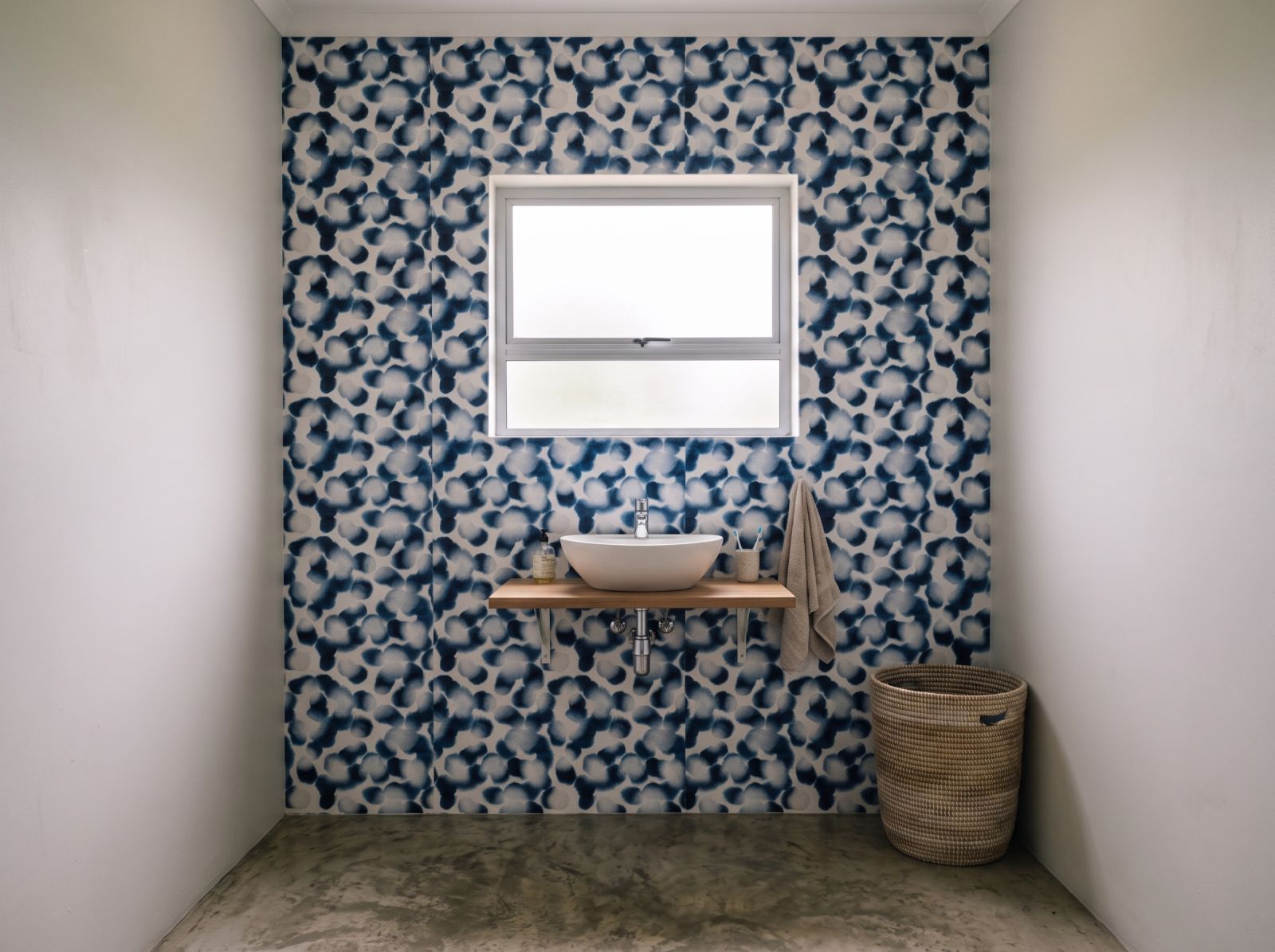 Shibori Blends Wallpaper 3 Wallpaper and Wall Murals South Africa Shibori Blends Wallpaper shown in a bathroom