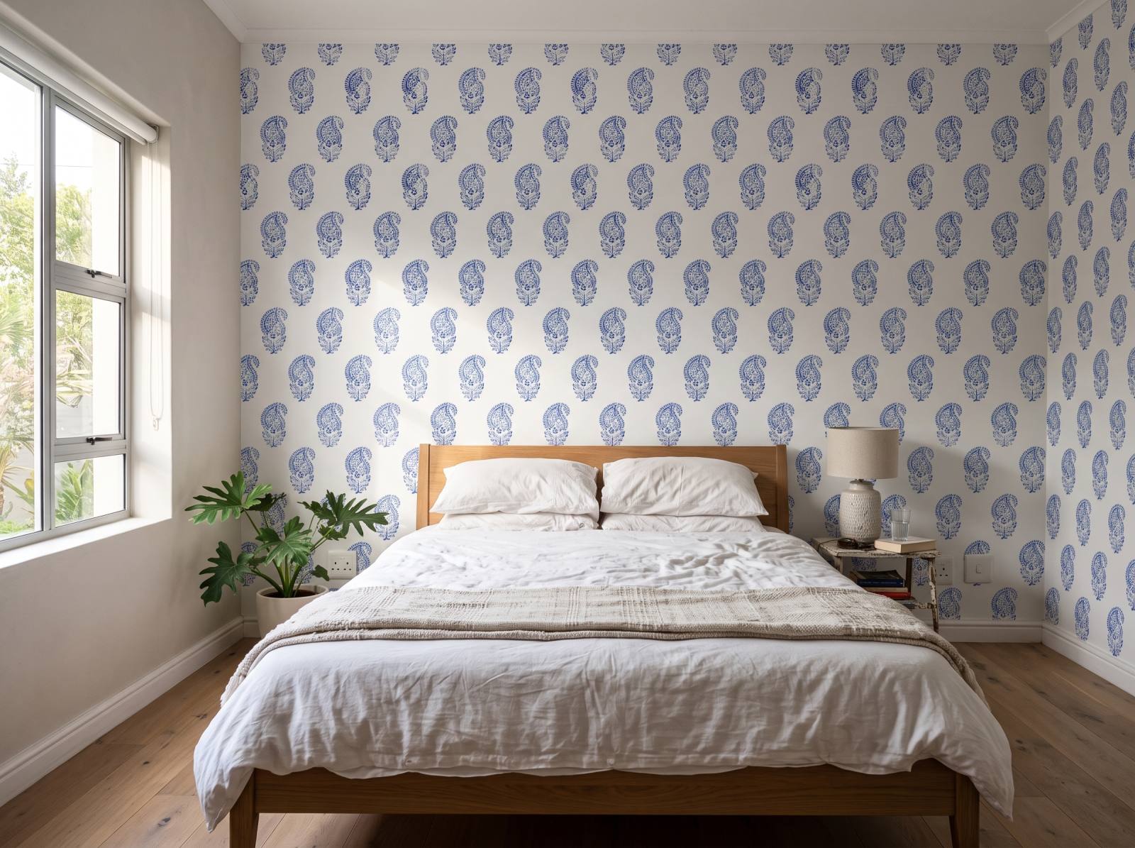 Fossil Wallpaper 2 Wallpaper and Wall Murals South Africa Fossil Wallpaper shown in a bedroom