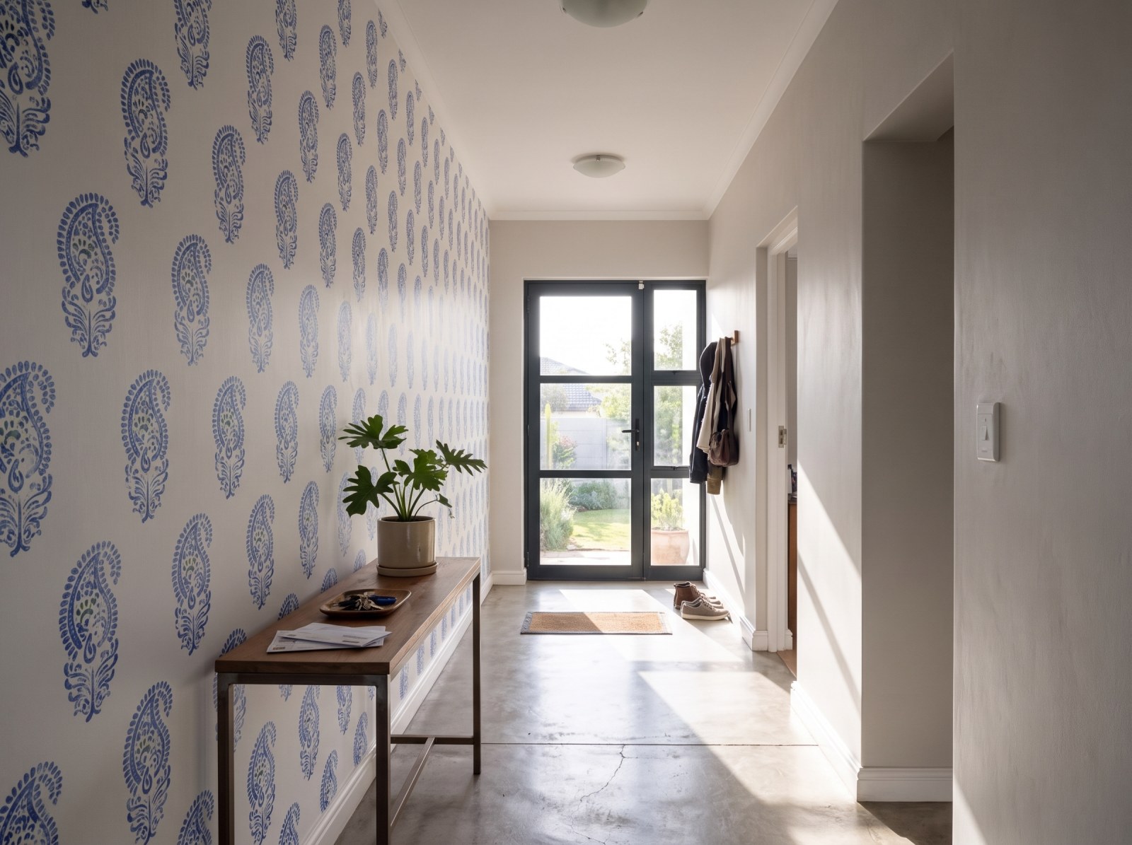 Fossil Wallpaper 3 Wallpaper and Wall Murals South Africa Fossil Wallpaper shown in a hallway