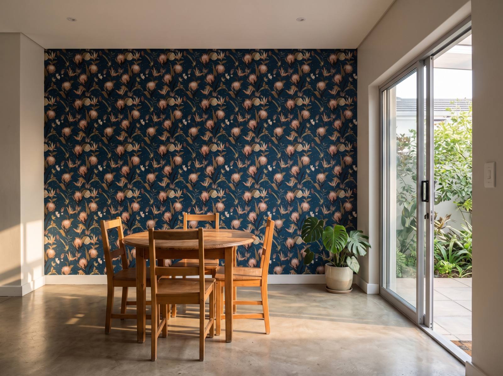 Sugarbushes Wallpaper 3 Wallpaper and Wall Murals South Africa Sugarbushes Wallpaper shown in a dining room