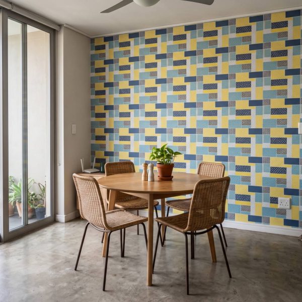 Boho Patchwork Summer Wallpaper