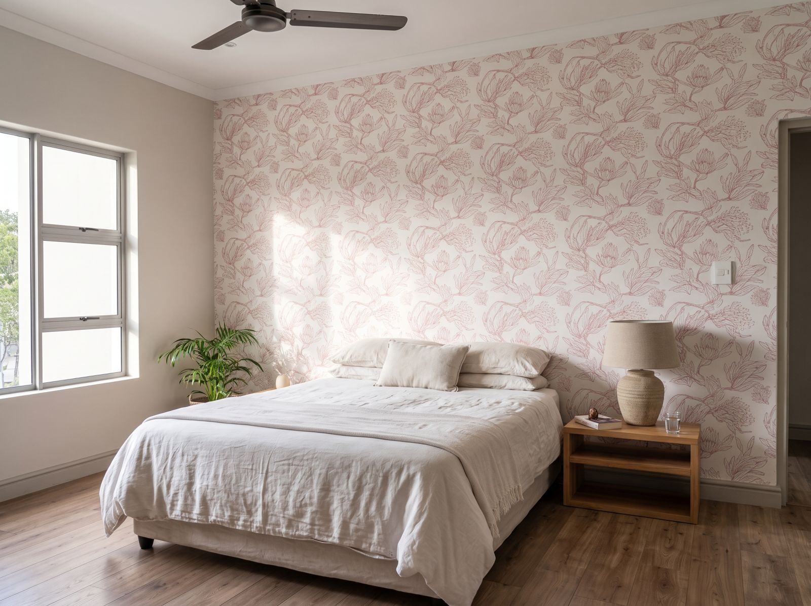 Camille Wallpaper 1 Wallpaper and Wall Murals South Africa Camille Wallpaper shown in a bedroom