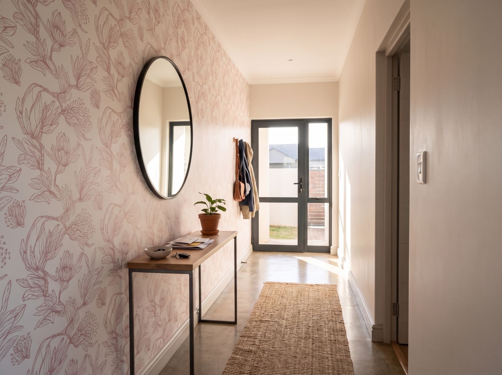 Camille Wallpaper 3 Wallpaper and Wall Murals South Africa Camille Wallpaper shown in a hallway