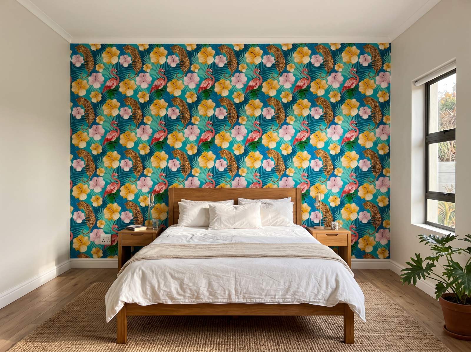 Flapping Cats Wallpaper 3 Wallpaper and Wall Murals South Africa Flapping Cats Wallpaper shown in a bedroom