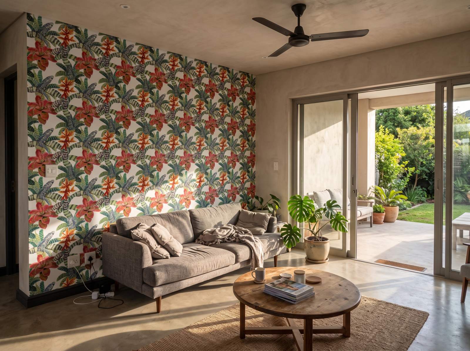 Bandera Wallpaper 1 Wallpaper and Wall Murals South Africa Bandera Wallpaper shown in a living room