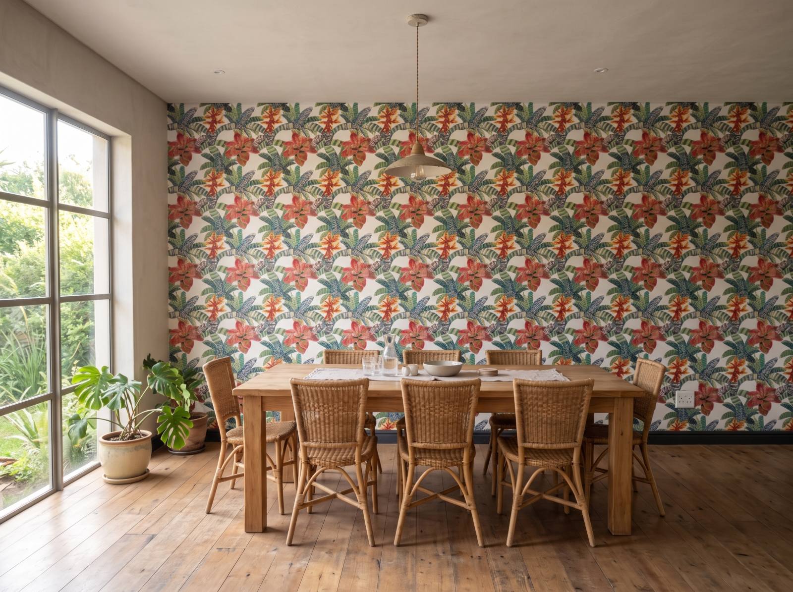 Bandera Wallpaper 3 Wallpaper and Wall Murals South Africa Bandera Wallpaper shown in a dining room