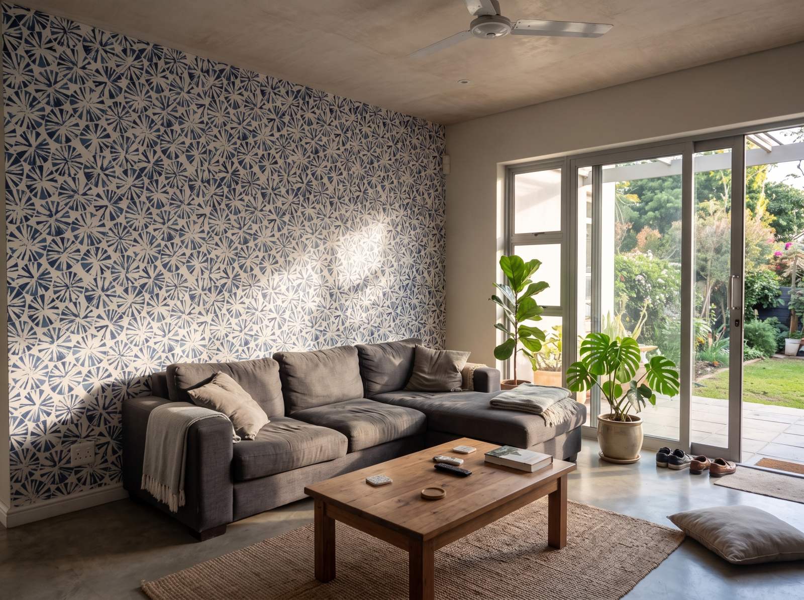 Shabori Wallpaper 1 Wallpaper and Wall Murals South Africa Shabori Wallpaper shown in a living room