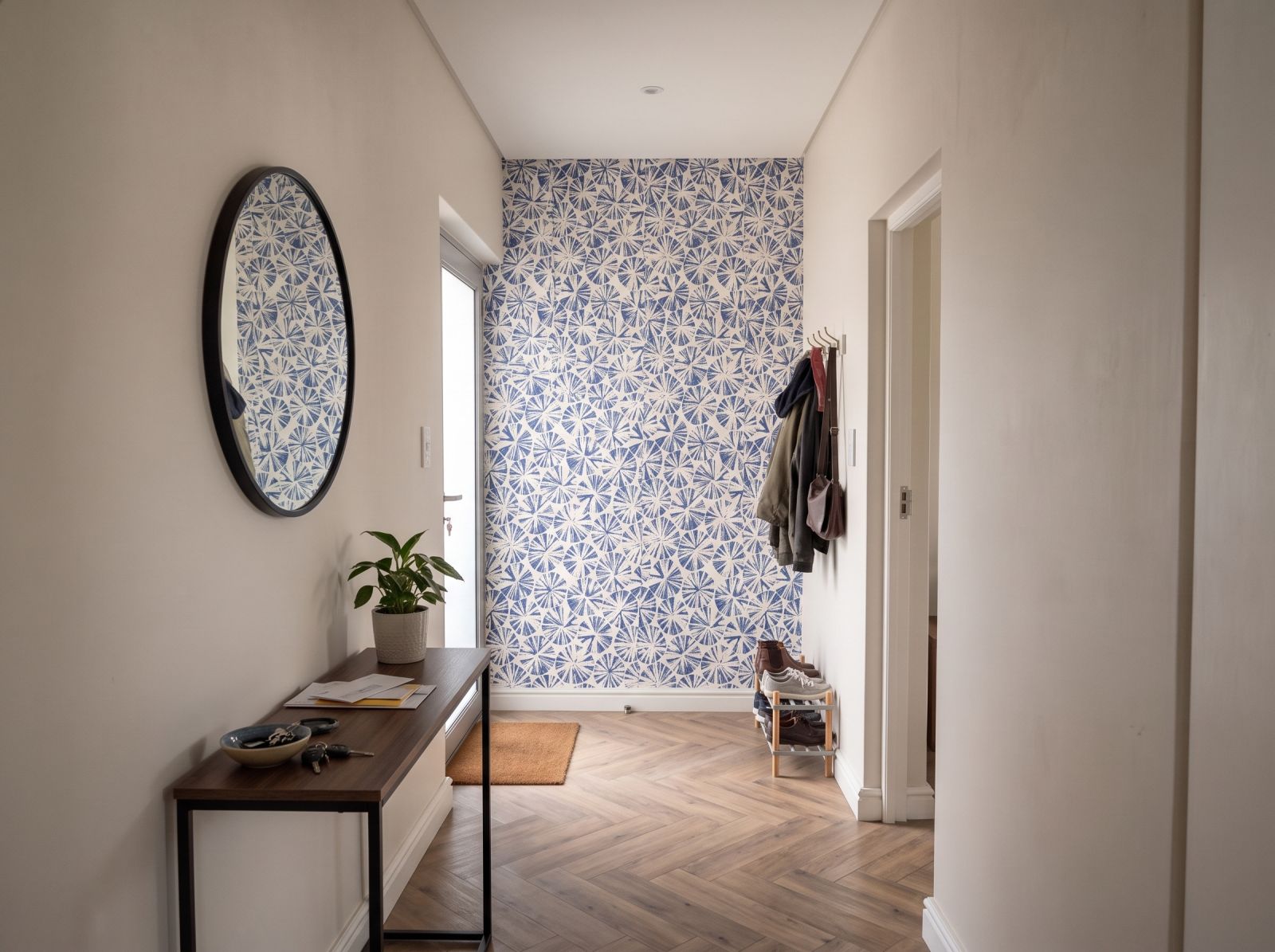 Shabori Wallpaper 3 Wallpaper and Wall Murals South Africa Shabori Wallpaper shown in a hallway