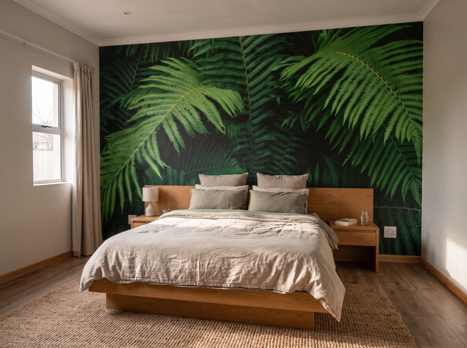 Mural Fern Valley 3 Wallpaper and Wall Murals South Africa Mural Fern Valley shown in a bedroom