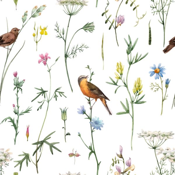 Soaring Sprig Wallpaper