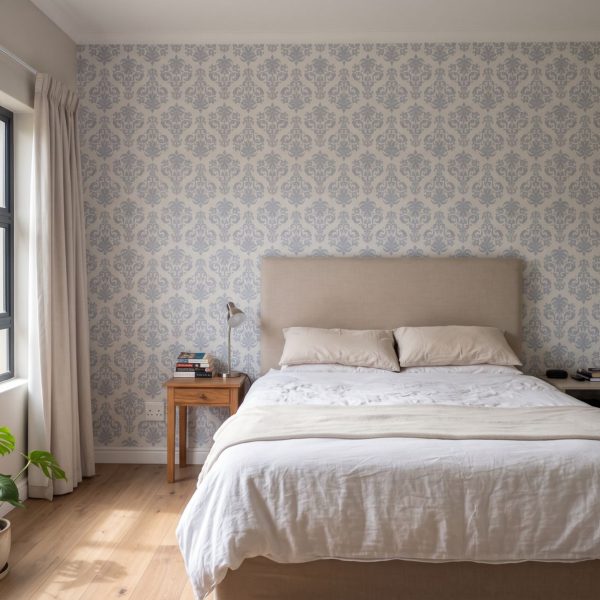 Take a Royal Stand Wallpaper shown in a bedroom