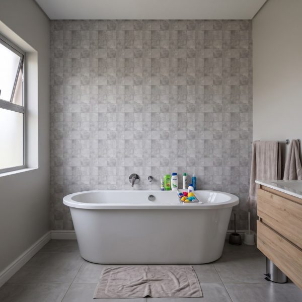 Drada Grey Tile Wallpaper