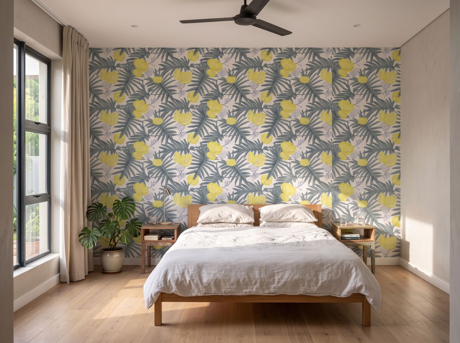 Old Ducky Wallpaper 3 Wallpaper and Wall Murals South Africa Old Ducky Wallpaper shown in a bedroom