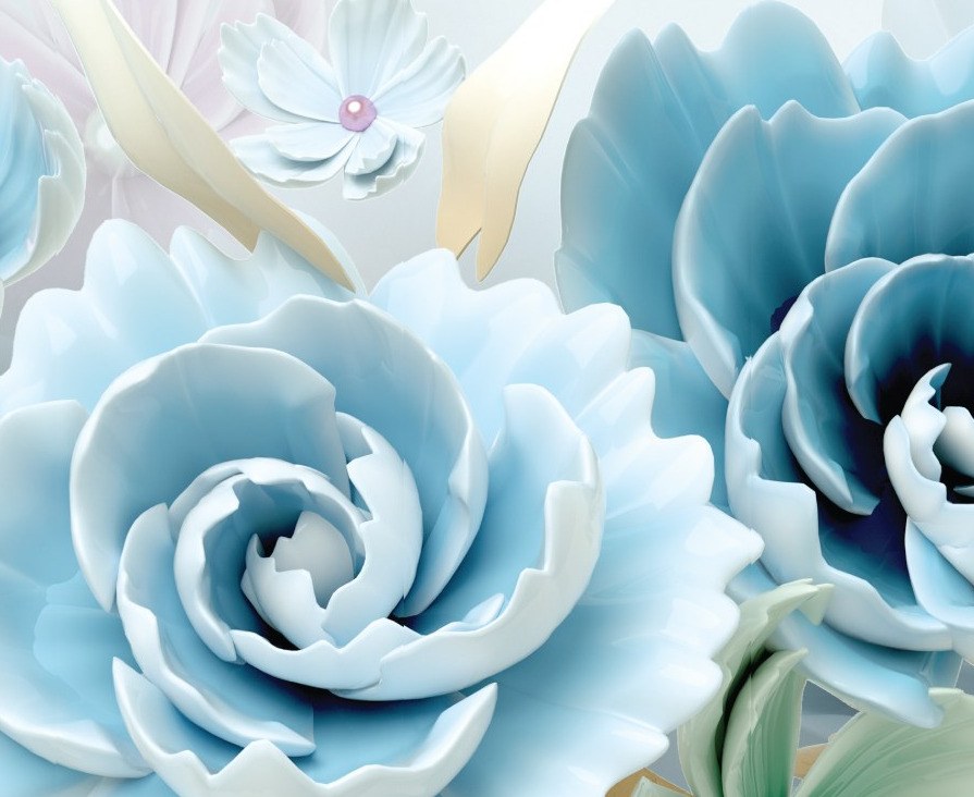 Mural Floral Fondant 4 Wallpaper and Wall Murals South Africa Mural Floral Fondant close-up showing texture and colour
