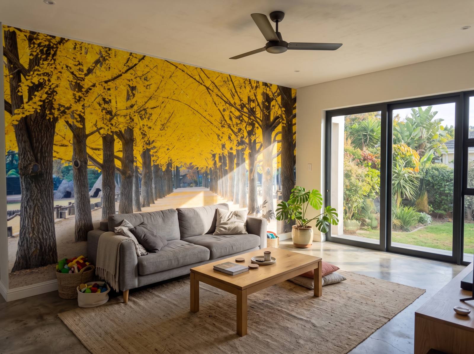 Mural Saffron Sweets 3 Wallpaper and Wall Murals South Africa Mural Saffron Sweets shown in a living room