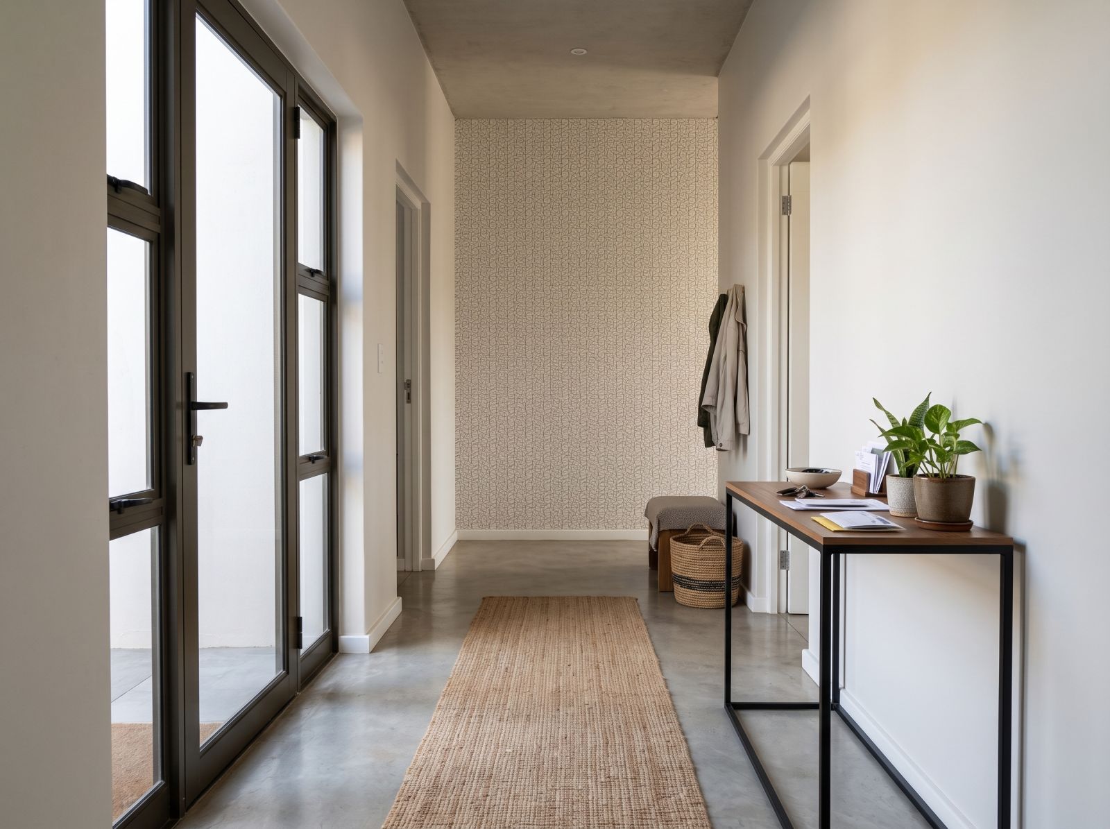 Cantor Wallpaper 1 Wallpaper and Wall Murals South Africa Cantor Wallpaper shown in a hallway