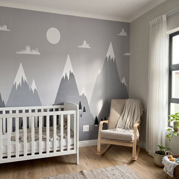 Mural Snowcap Mountains