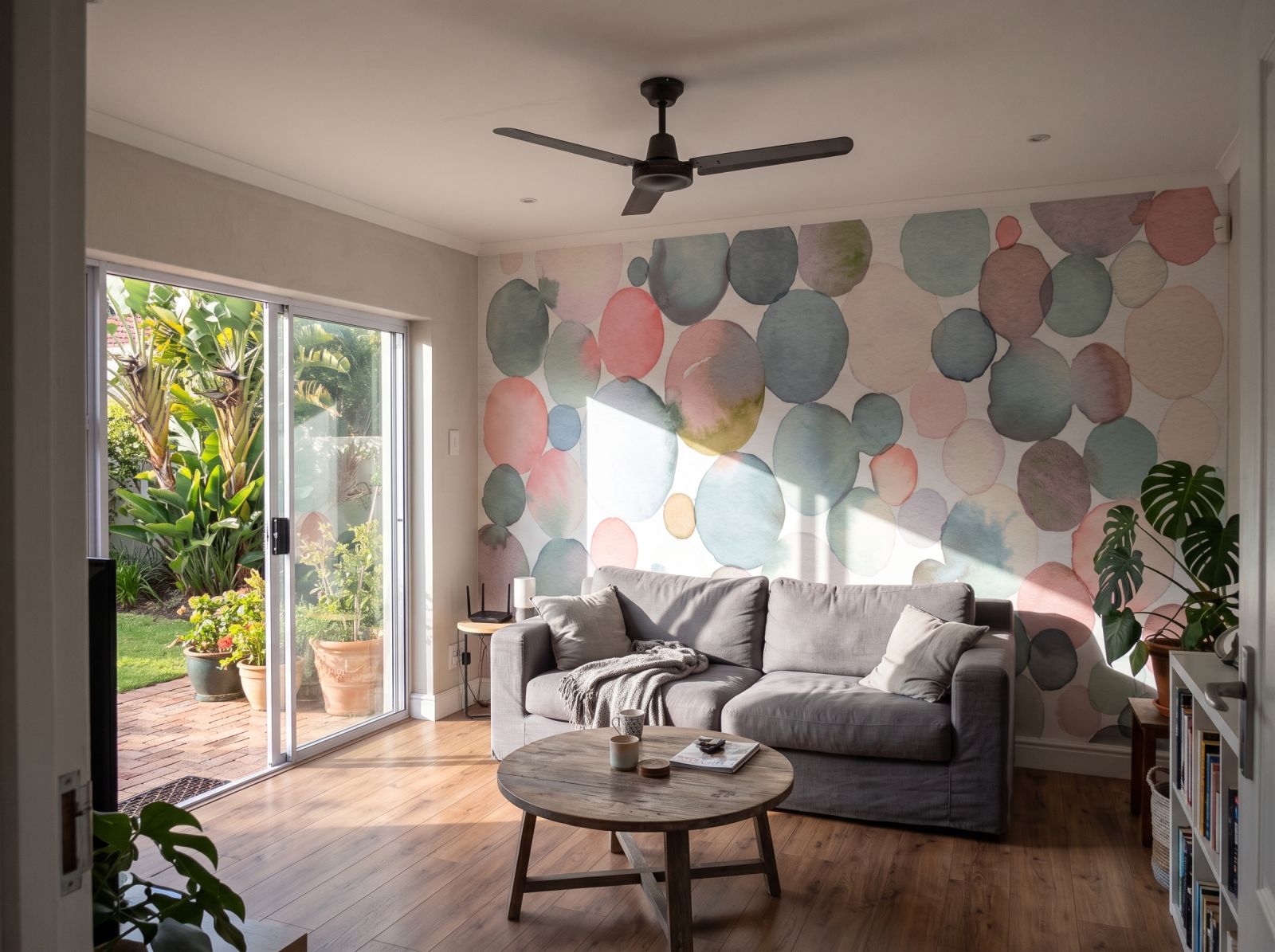 Mural Drops of Joy 1 Wallpaper and Wall Murals South Africa Mural Drops of Joy shown in a living room
