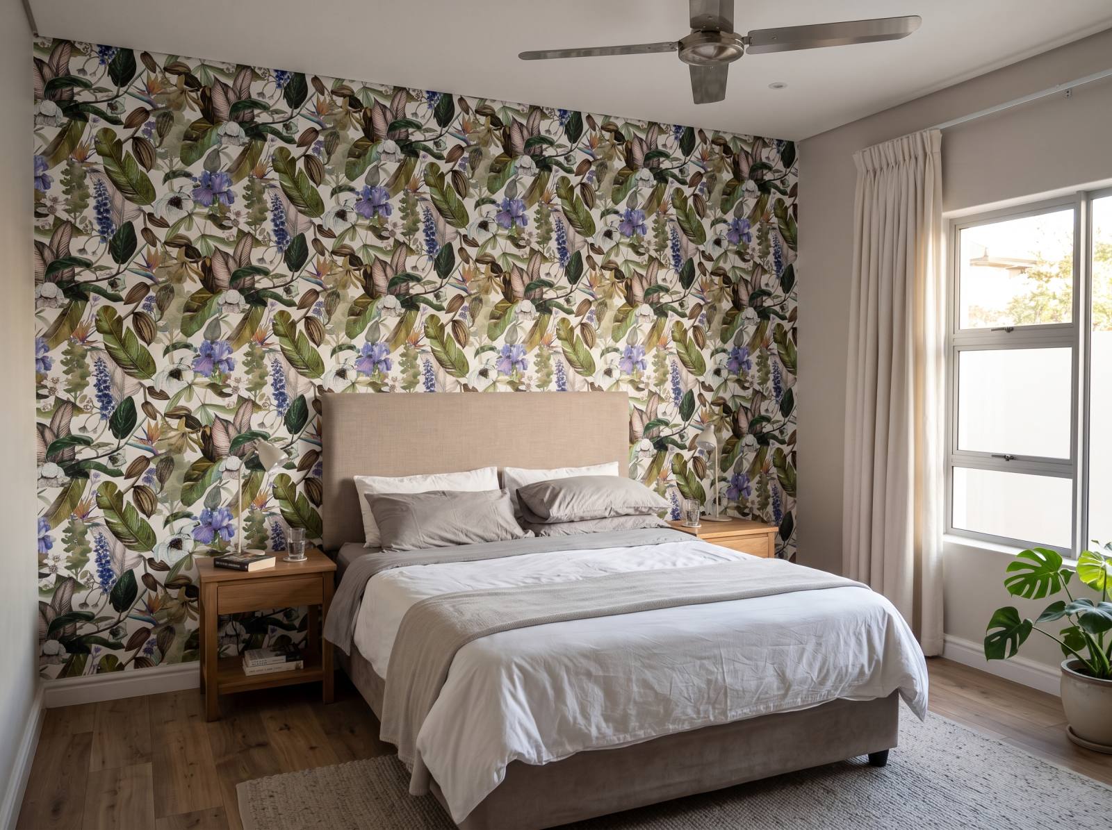 Serene Wallpaper 1 Wallpaper and Wall Murals South Africa Serene Wallpaper shown in a bedroom