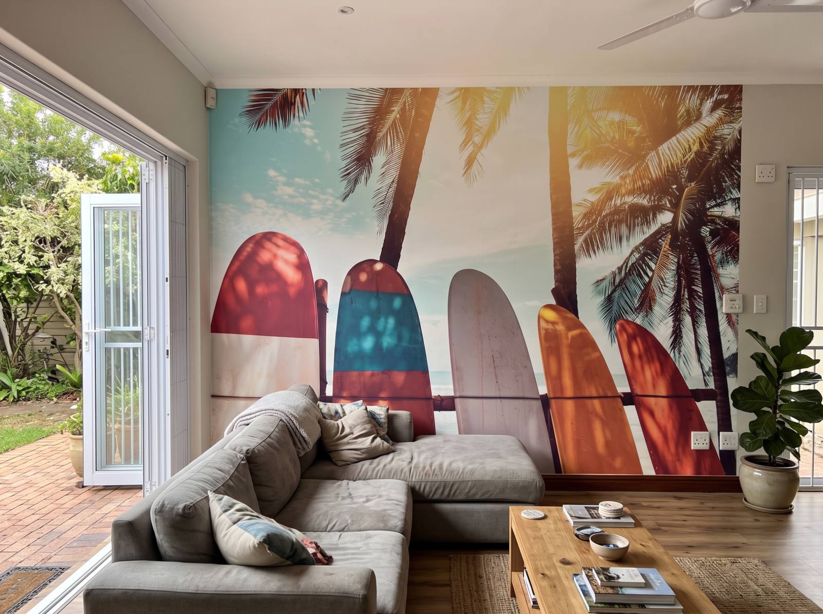 Mural Pick your Surf 1 Wallpaper and Wall Murals South Africa Mural Pick your Surf shown in a living room