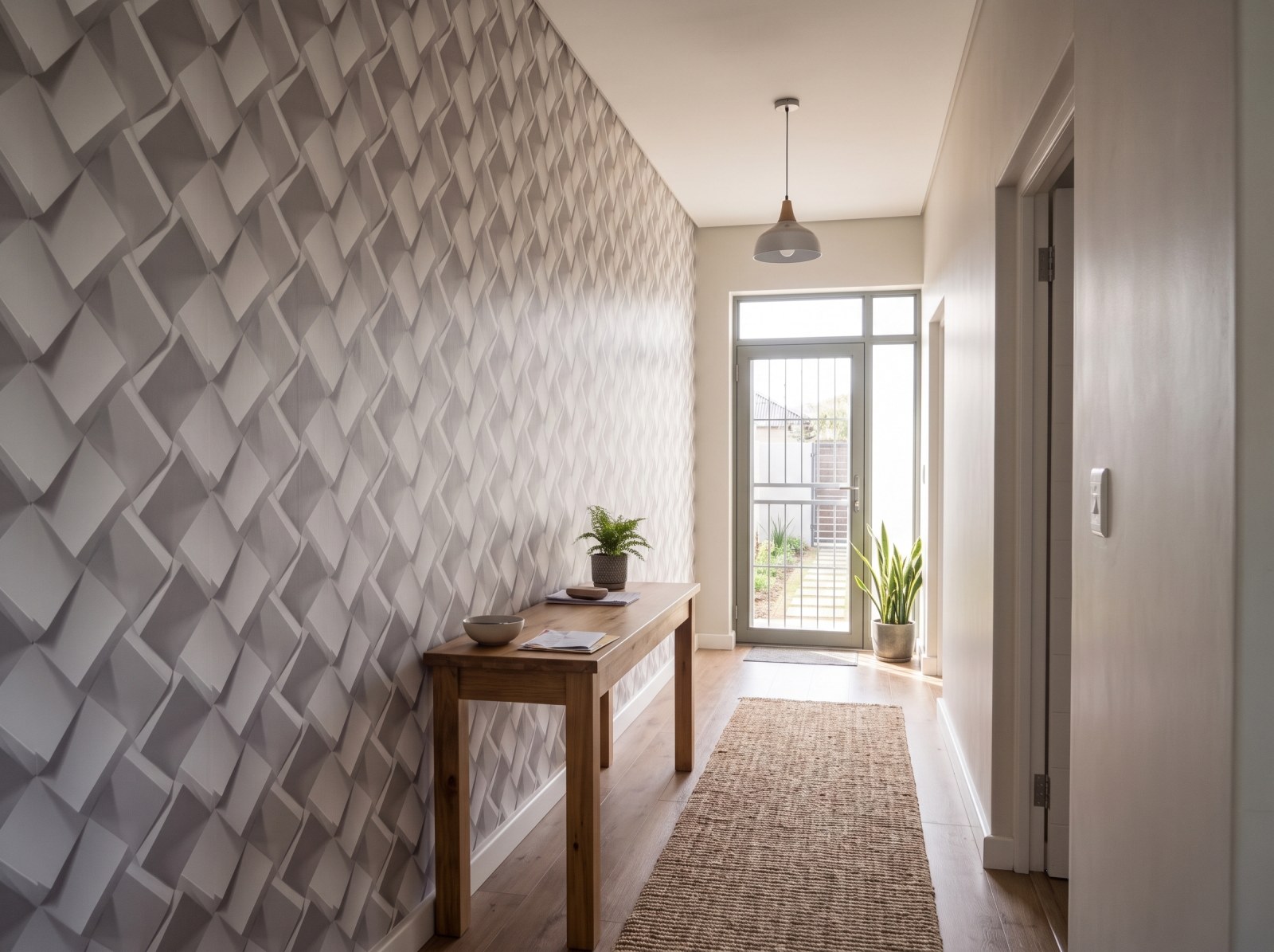 Xpose Wallpaper 3 Wallpaper and Wall Murals South Africa Xpose Wallpaper shown in a hallway