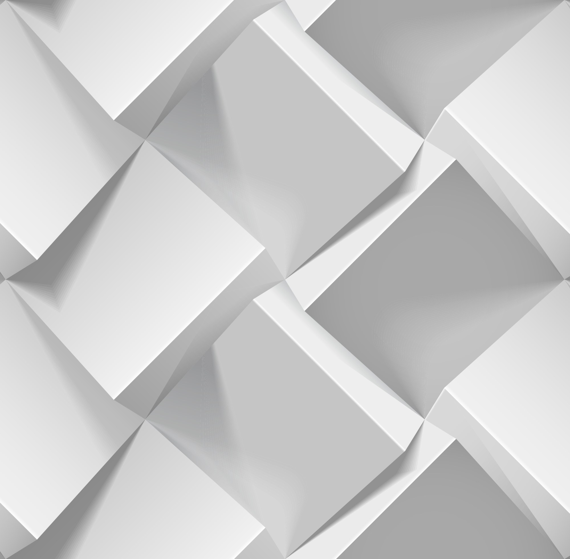 Xpose Wallpaper 2 Wallpaper and Wall Murals South Africa Folded Facets, faceted paper-fold pattern in white and grey wallpaper - WallpaperOnline