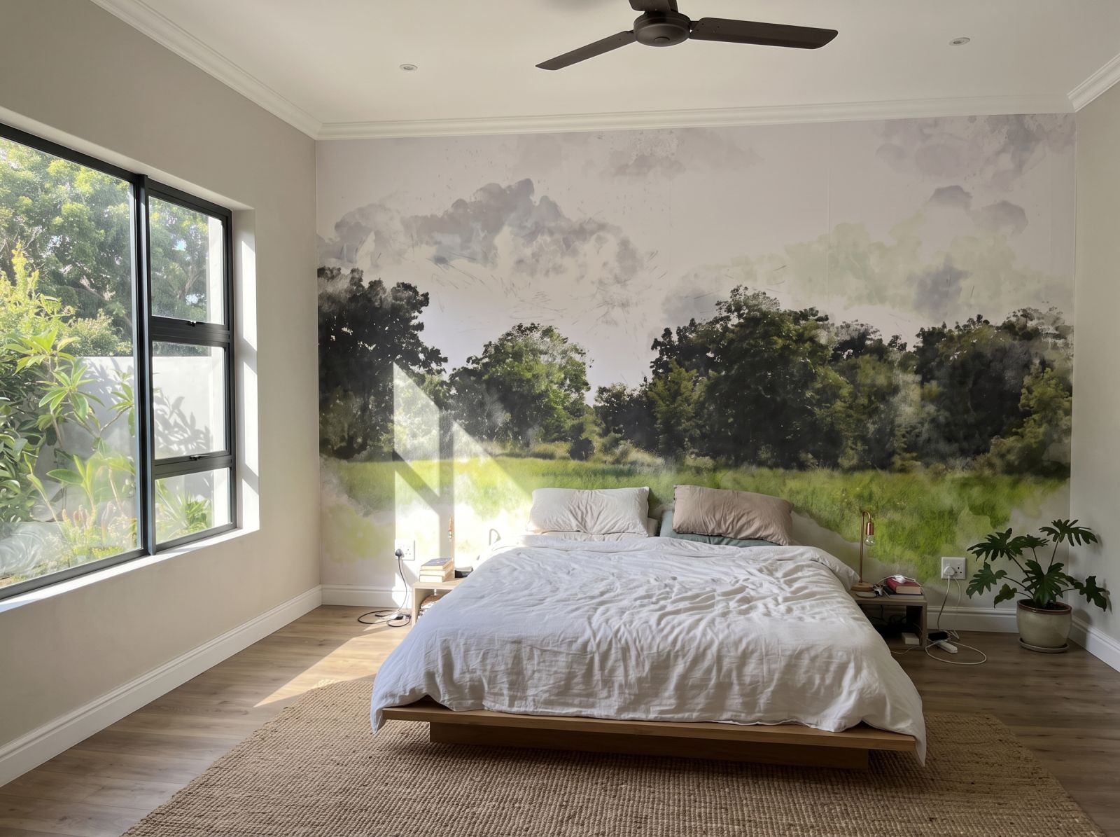 Mural Cabral Forest 3 Wallpaper and Wall Murals South Africa Mural Cabral Forest shown in a bedroom