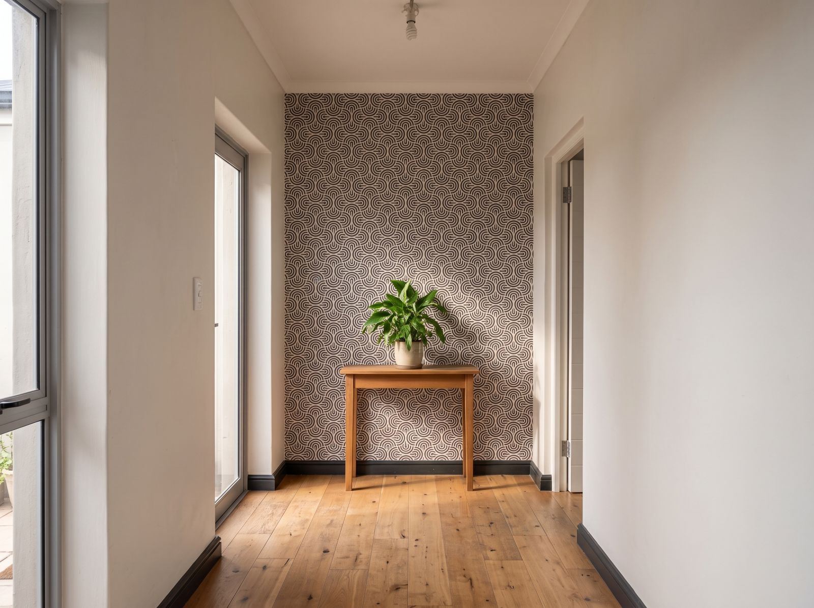 Gauss Wallpaper 3 Wallpaper and Wall Murals South Africa Gauss Wallpaper shown in a hallway